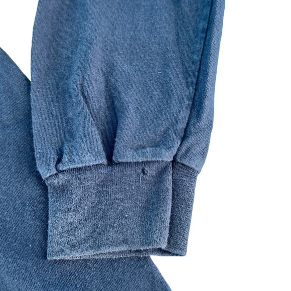 Gildan Long Sleeve Newnan Cougars Tee Shirt Top Sze Medium Dark Blue 100% Cotton - Picture 6 of 11